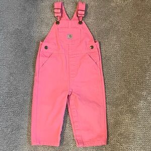 Carhartt Loose Fit Pink Overalls 18M